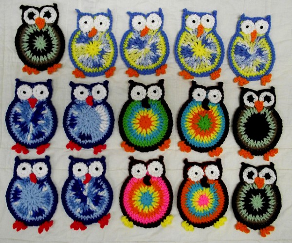 Owl Coaster Crochet Pattern 1