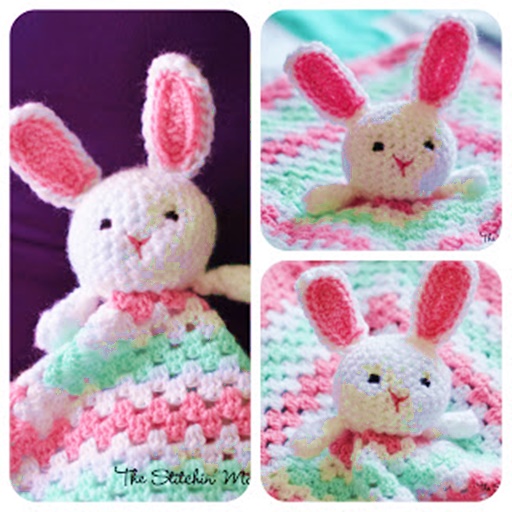 Crochet Bunny Cute Blanket Free Pattern - wonderfuldiy