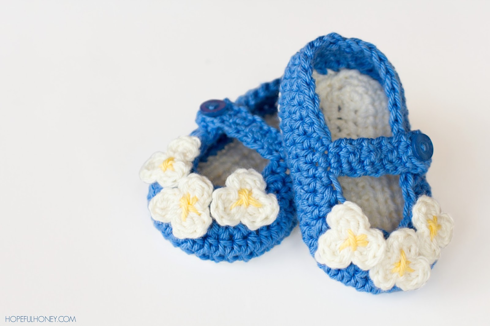 Mary Jane Baby Booties Crochet Pattern - wonderfuldiy1