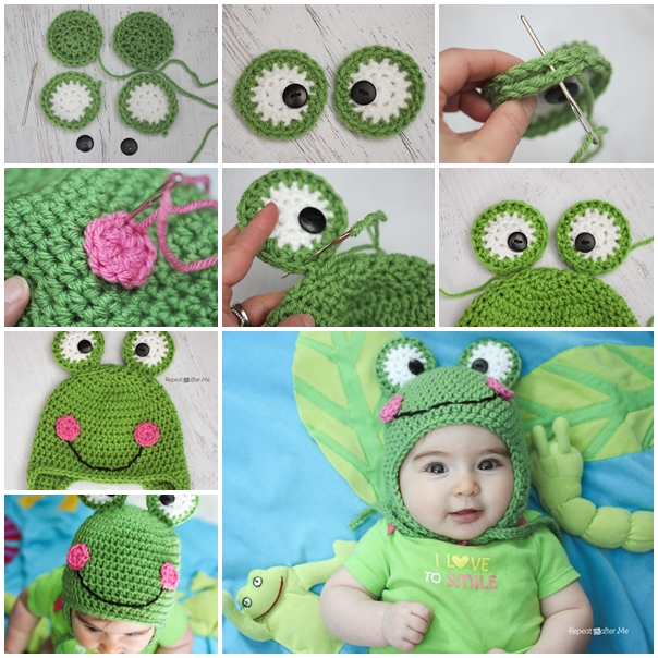 Crochet Frog Hat F