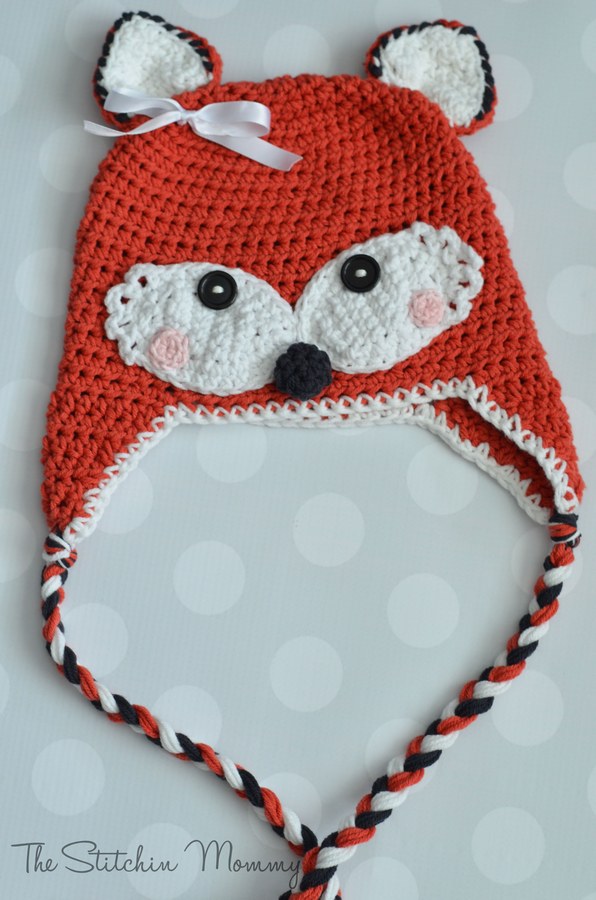 Fox Hat Free Crochet Pattern - wonderfuldiy