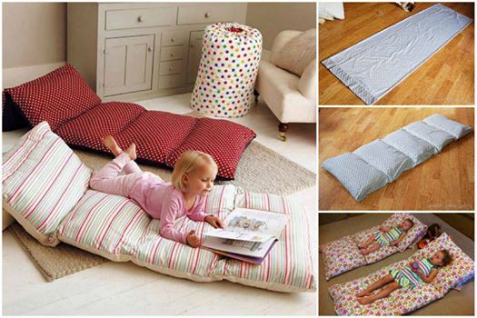 Easy Roll Up Pillow Bed