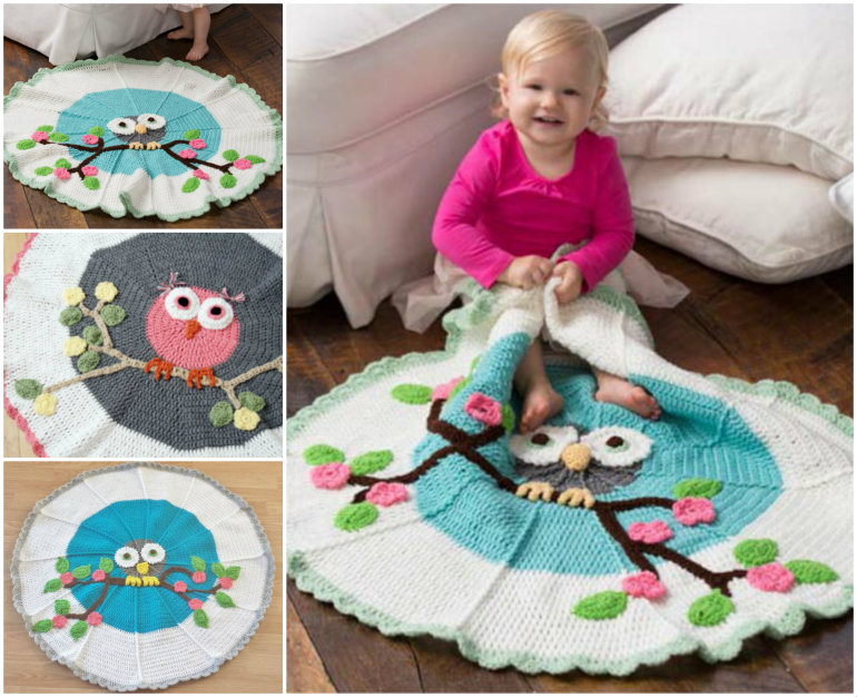 Crochet Owl Blanket Pattern - f
