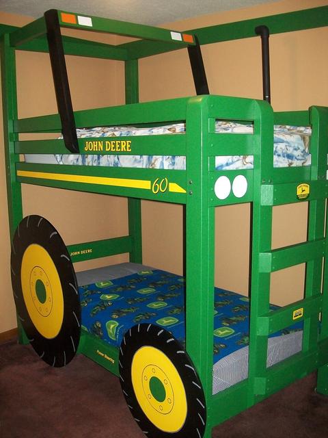 John Deere Tractor WONDERFULDIY Boy Tractor Bunk Bed