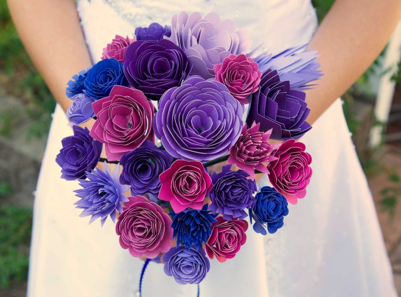 Paper Bouquet 1 Wonderful DIY Gorgeous Paper Bouquet Wedding
