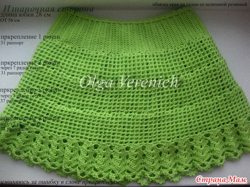 Crochet Girls Skirt Set 4