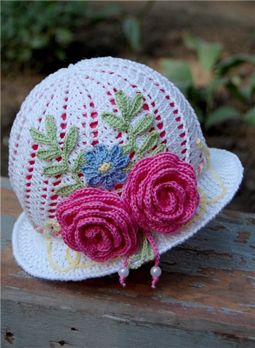 DIY Crochet Pretty Panama Hats for Girls 52