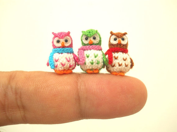 Crochet Delicate Miniature Owls Fantastic Mini Crochet Animals Make Yourself