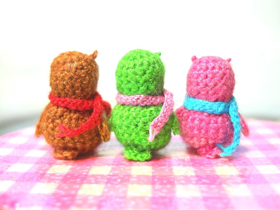 Crochet Delicate Miniature Owl 4