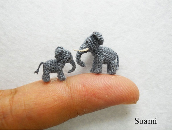 Crochet Delicate Miniature Animals from Japanese Artist 02