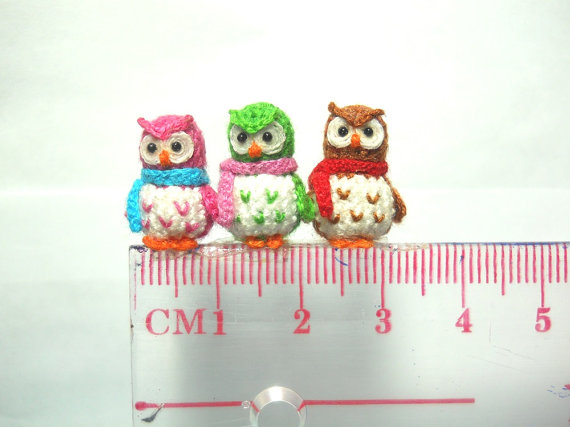 Crochet Delicate Miniature Owl 2