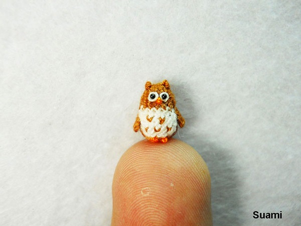 Crochet Delicate Miniature Animals from Japanese Artist 09