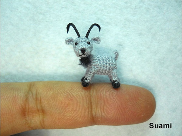 Crochet Delicate Miniature Animals from Japanese Artist 12