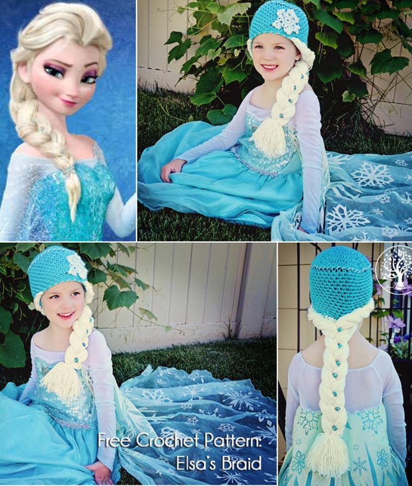 Crochet Elsa Braids Hat Wonderful DIY Crochet Snow Queen Hat with Elsa Braids Free Pattern
