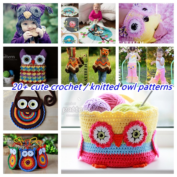 20+ Cute Crochet Owl Patterns - wonderdiy