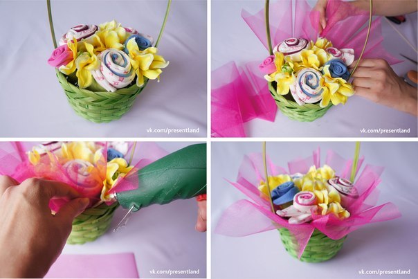 How To DIY - Baby Clothes - Flowers - Bouquets - 6