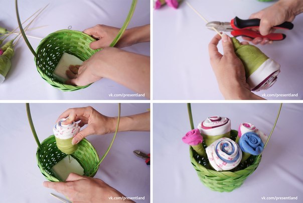 How To DIY - Baby Clothes - Flowers - Bouquets - 5