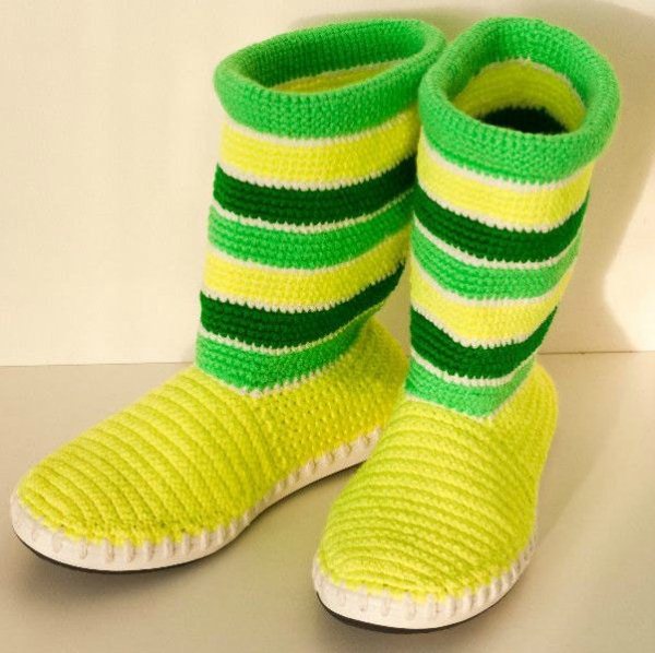 Crochet - Boots - Slippers - 4