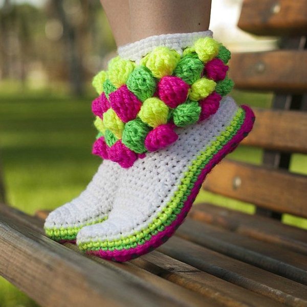 Crochet Boot Slippers 6 Cute and Comfortable Crochet Boot Slippers