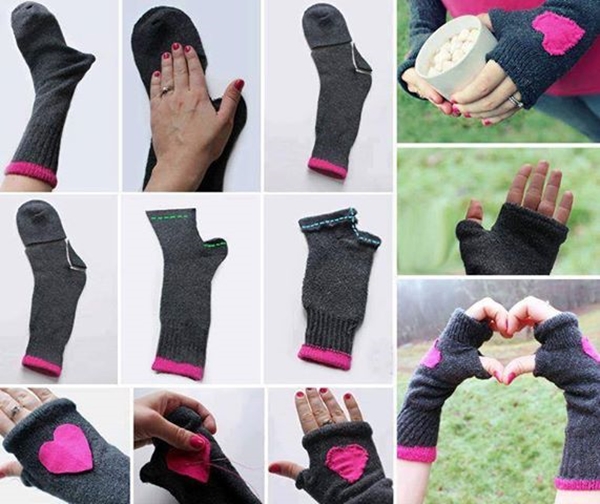 Fingerless Gloves Made From Socks F Fantastic DIY Socks Fingerless Gloves