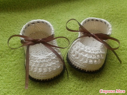 Crochet Tie Baby Shoes 14
