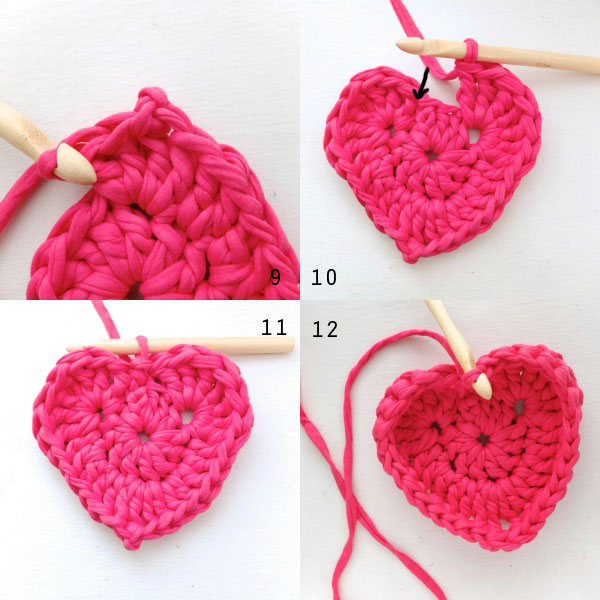 Crochet Heart Basket 14