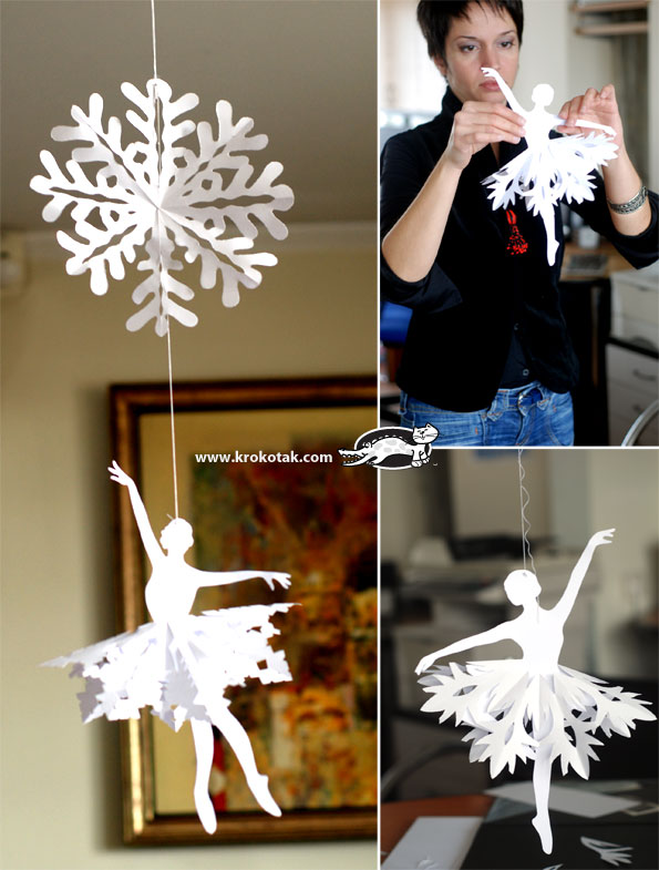 Paper Snowflake Ballet Shoes Beautiful DIY Paper Snowflake Ballet Shoes for Cute Little Girls