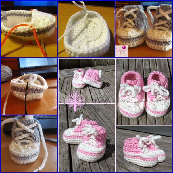 Crochet Converse Newborn High Top Wonderdiy f Wonderful DIY Cute Crochet Baby Sneakers