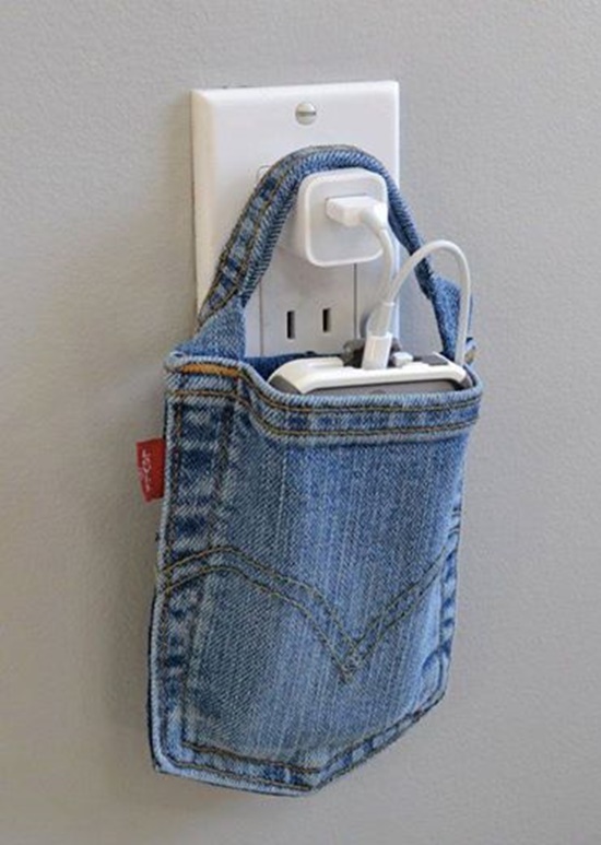 Phone Charging Stand.. 5 Amazing Bags Made From Recycled Jeans From Your Jeans Pocket – Free Guide