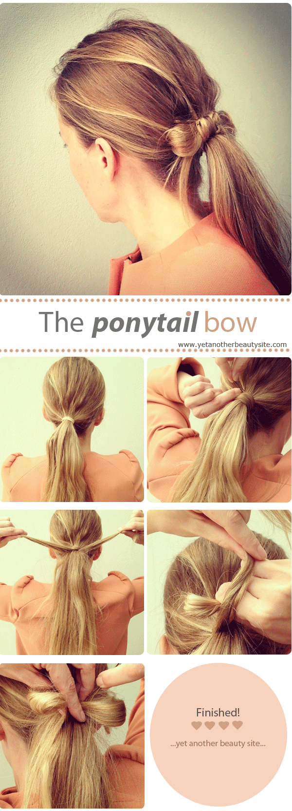 hair bow ponytail