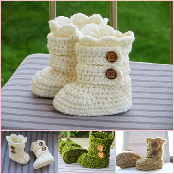 Crochet Snow Boots Pattern - wonderfuldiy