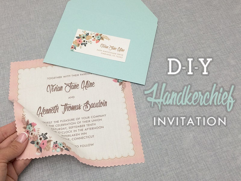 Classic and Creative: DIY Handkerchief Invitation Designs