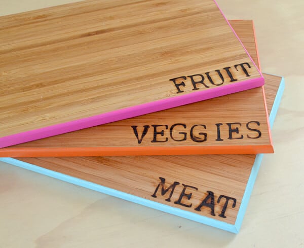 Color-coded cutting boards