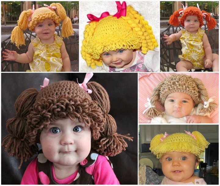 Crochet Cabbage Patch Doll Hat DIY Crochet Cabbage Patch Doll Hat 80s Revival
