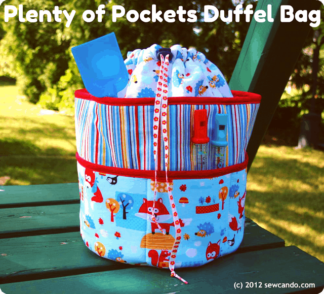 duffle bag with many pockets