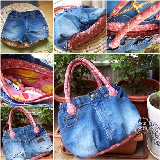 How To DIY Easy Tote Bags From Old Jeans DIY Denim Tote Bags Made With Recycled Jeans Free Guide