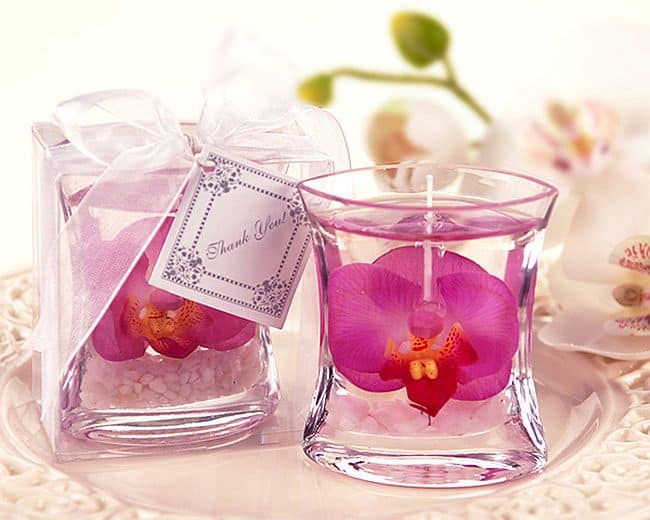 DIY Pansy Flower Gel Candle