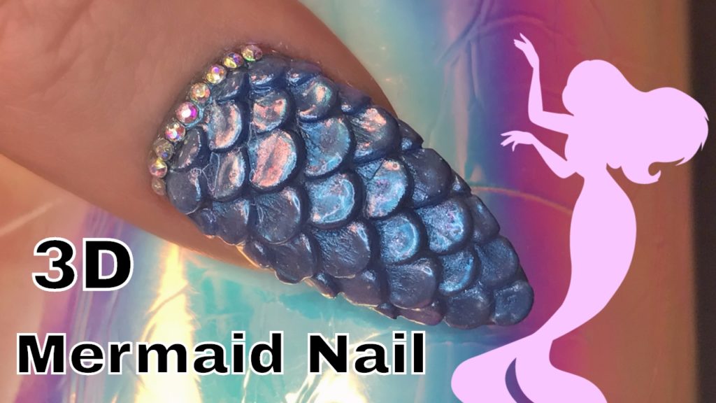 DIY mermaid nails: charming fairy tale nails