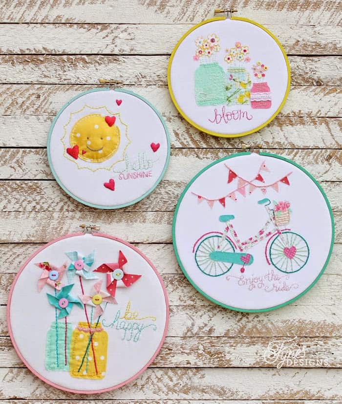 Delightful dollar store embroidery hoop crafts