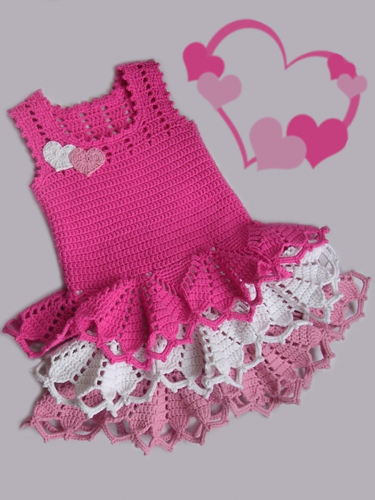 Valentine's Day Dresses Crochet Patterns for Little Girls Wonderdiy1 Simple and Amazing Crochet Valentine's Dresses – Free Patterns & Guides