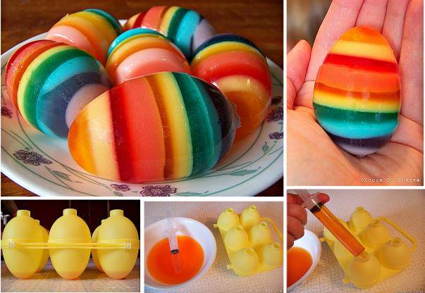 Jelly Easter Eggs wonderdiy Wonderful DIY Rainbow Jelly Easter Eggs