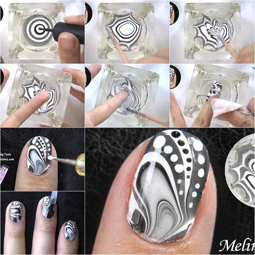 Water Marble Nail Art Fantastic DIY Amazing Water Marble Nails
