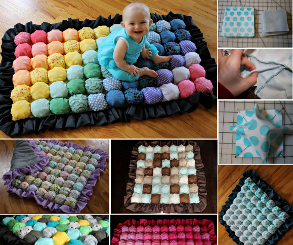 Bubble Quilt Wonderful DIY Colorful Baby Bubble Quilt