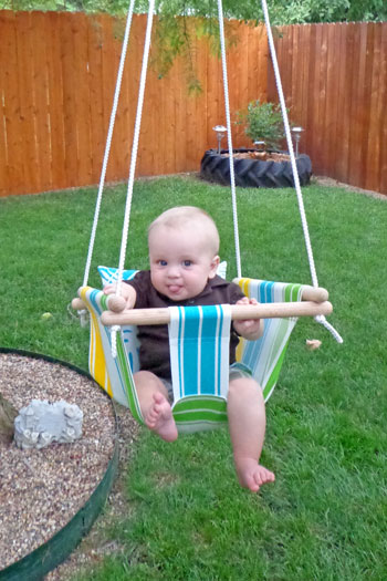 Hammock Baby Swing wonderfuldiyB Wonderful DIY Hammock Baby Swing