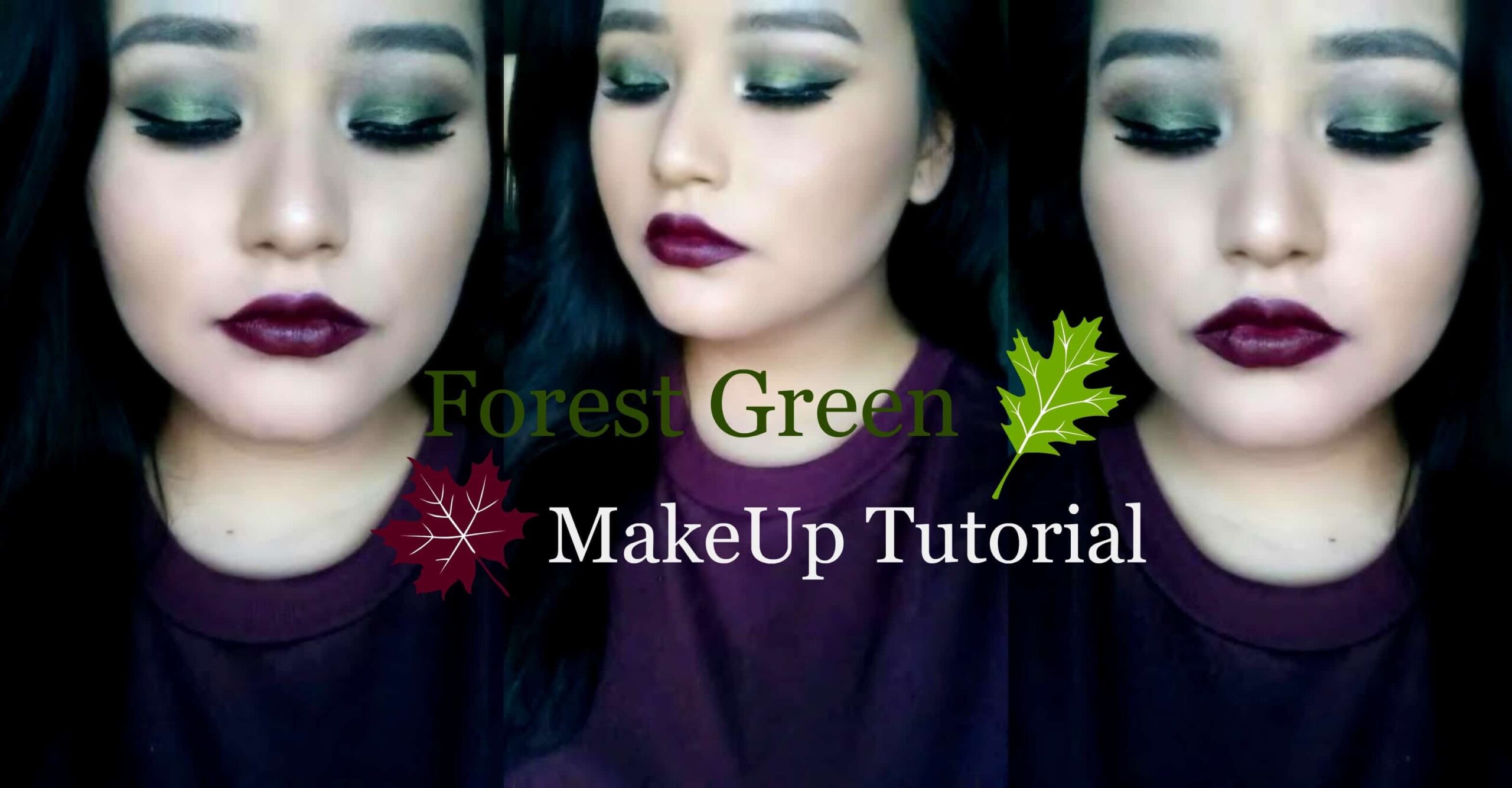 Gorgeous makeup is suitable for people who like green!