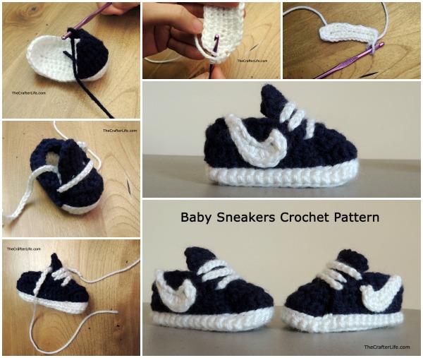BabySneakersCrochetPattern Wonderdiy f Homemade Nike Baby Sneakers Free Patterns and Tutorial