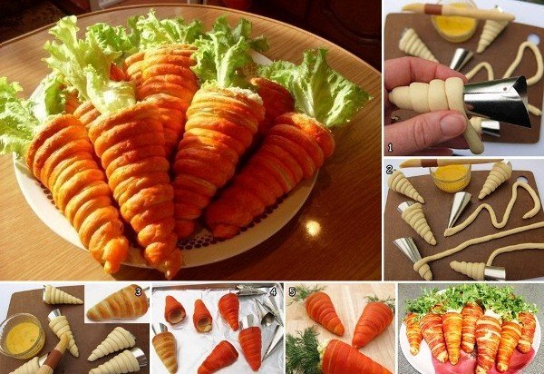 How to Make a Delicious Salad in Pastry Dough Carrots