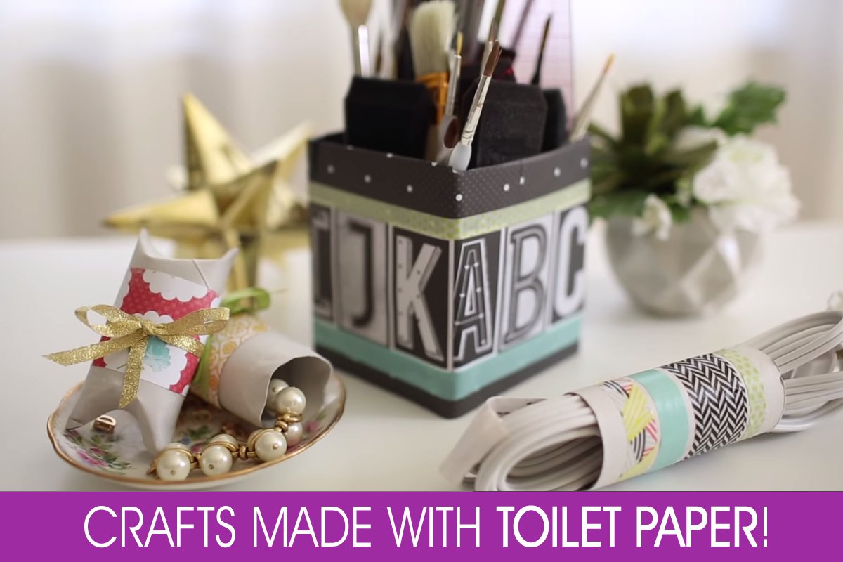 Toilet Paper Craft Ideas Toilet Paper Hacks: Organize Household Supplies in Style