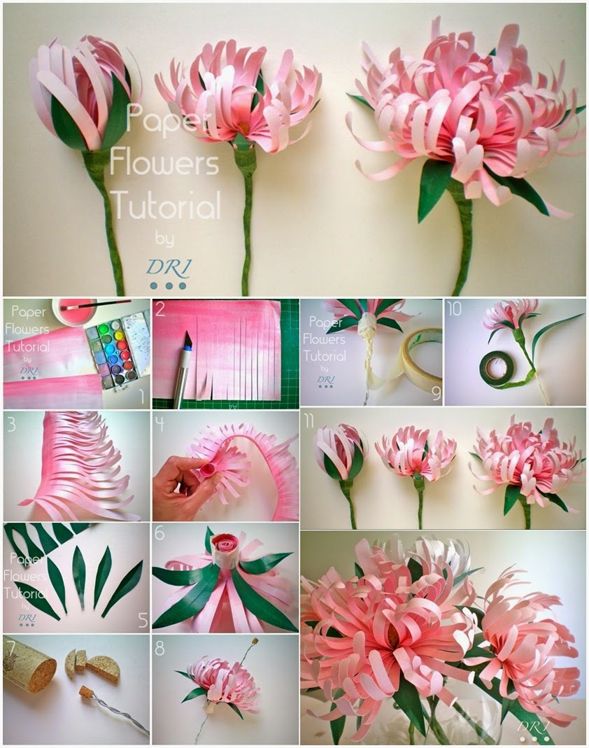 Paper Flower Tutorial Beautiful DIY Paper Flowers to Make at Home