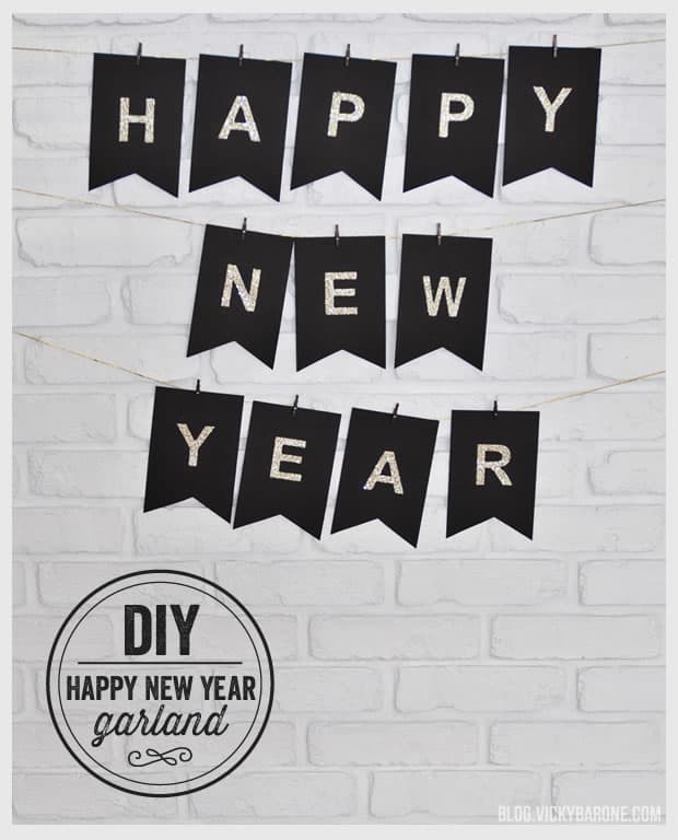 Say goodbye to 2017 with DIY New Year's Eve decorations